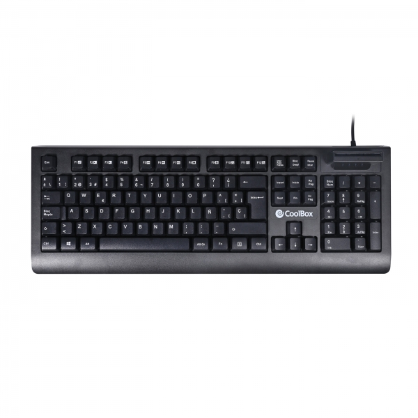 [COO-TEC04DNI] Coolbox TEC04DNI Teclado USB con Lector Inteligente de Tipo PC/SC 2.0 como DNIe o Tarjeta Sanitaria