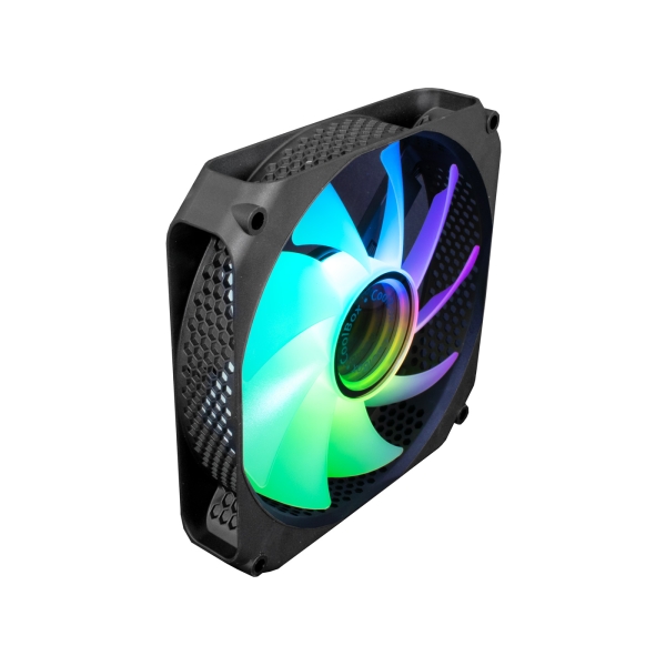 [COO-VA-12AR02] Coolbox Infinity Ventilador ARGB - Efecto Tunel de Colores - Silencioso - Rodamiento Hidraulico - Co