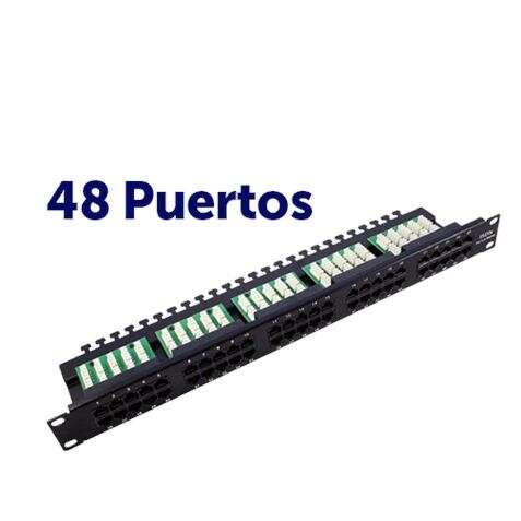 [CR0426] Cromad Patch Panel 48 Puertos Krone Cat 6 1U UTP 19"