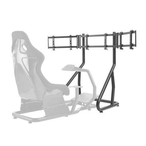 Cromad Soporte para 3 Monitores de 24" a 32" Ideal para Utilizar con Simulator Cockpit Seat - Sistem