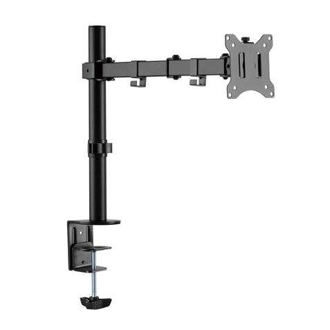 [CR1016] Cromad Soporte de Mesa con Brazo Articulado para Monitor de 13"-32" - Giratorio, Inclinable y Extens