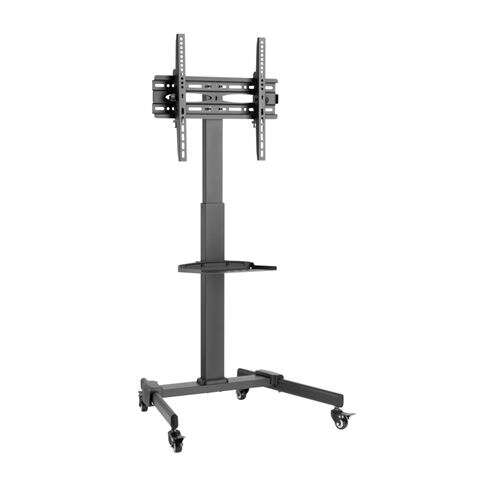 Cromad Soporte de Suelo con Ruedas para TV 32"-55" - Bloqueo de Ruedas - Ajustable en Altura - Bande