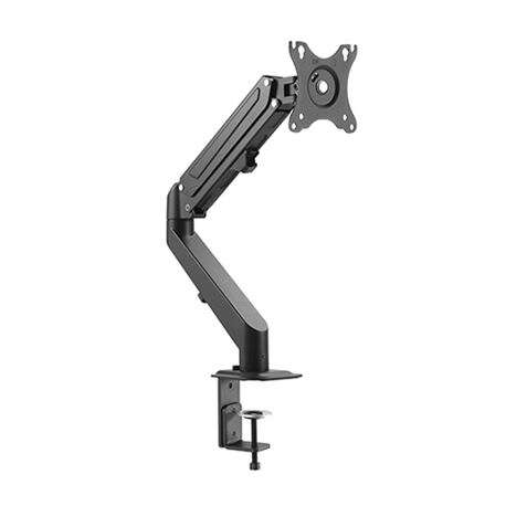 [CR1111] Cromad Soporte de Mesa con Piston de Gas para Monitor de 17"-27" - Ajustable en Altura, Giratorio e