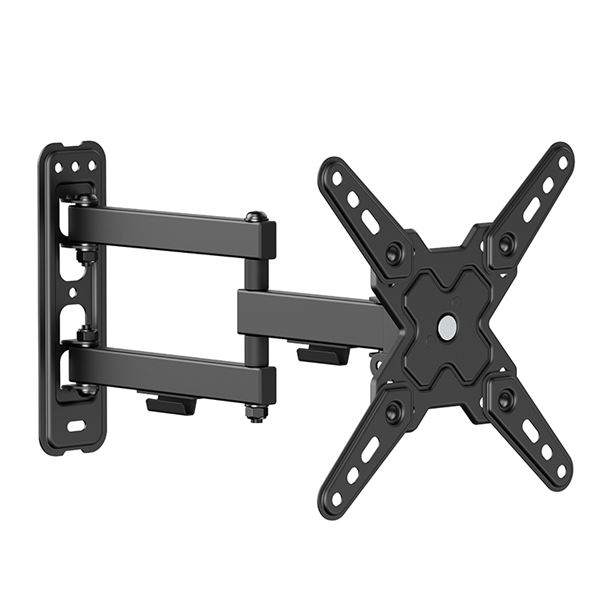 Cromad Soporte de Pared con Brazo Articulado para TV de 13"-43" - Giratorio, Inclinable y Doble Exte