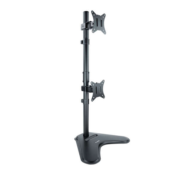 Tooq Soporte de Mesa para 2 Monitores en Vertical de 17"-32" - Giratorio e Inclinable - Peso Max 9kg