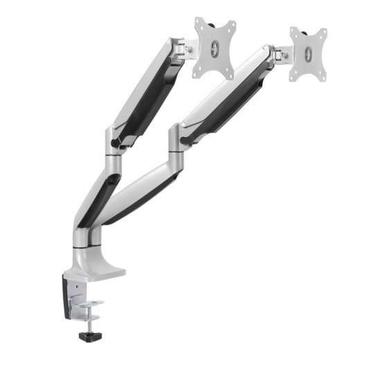 Tooq Soporte de Mesa con Brazos Articulados para 2 Monitores de 13"-32" - Giratorio e Inclinable - P