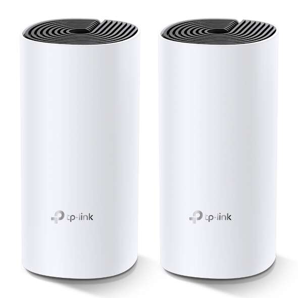 [Deco M4(2-Pack)] TP-Link Sistema WiFi Hibrido Mesh -  AC1200 - 2 Pack - Cobertura wifi 260m2
