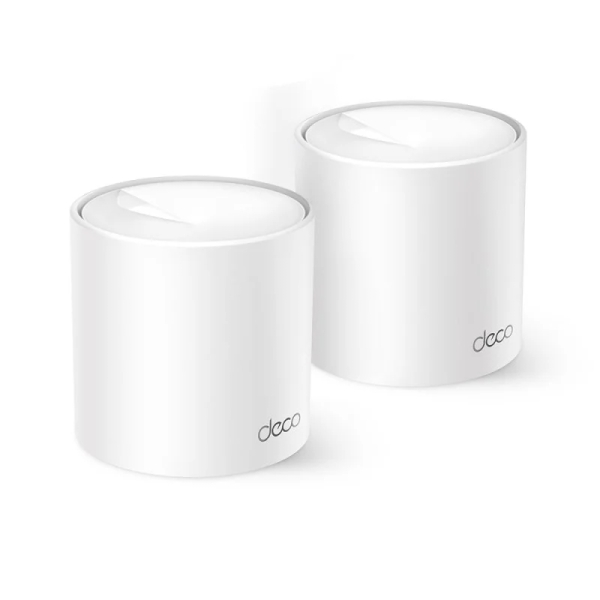 [Deco X10(2-pack)] TP-Link Deco X10 Sistema WiFi Mesh AI de 2 Unidades WiFi 6 AX1500 Dual Band - Velocidad hasta 1500Mb