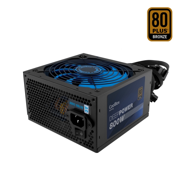 [DG-PWS800-85B] CoolBox DeepPower Fuente de Alimentacion 80 Plus Bronze 800W ATX - PFC Activo - Modo Silencioso - Ve