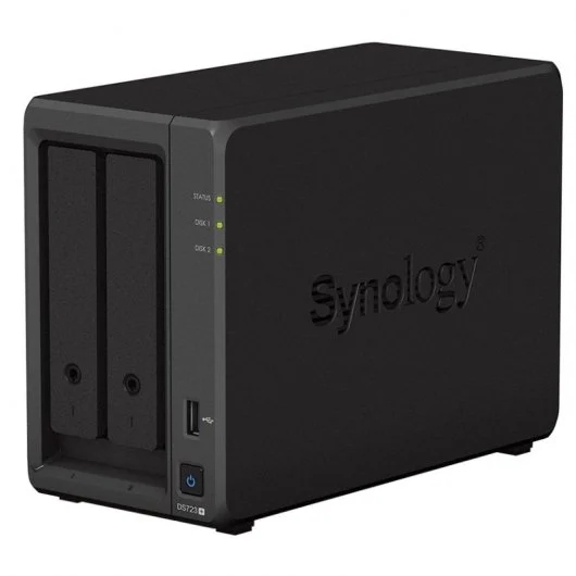 Synology DiskStation DS723+ Servidor de Almacenamiento NAS - Hasta 2 Unidades de Almacenamiento - In