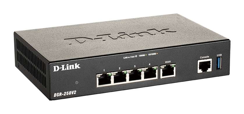 D-Link Router VPN de Servicios Unificados - 3 Puertos LAN - 1 Puerto WAN - 1 Puerto WAN/LAN, 2 Puert