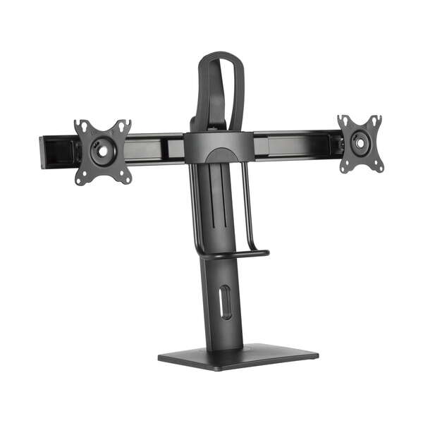 Aisens Soporte de Mesa PRO Contrapeso Giratorio e Inclinable para 2 Monitores (17"-27") - Color Negr