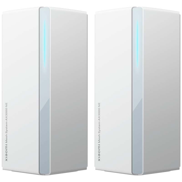 [DVB4458GL] Xiaomi Sistema WiFi Mesh de 2 Unidades WiFi 6 AX3000NE Dual Band - Velocidad hasta 2978Mbps - 4 Puer