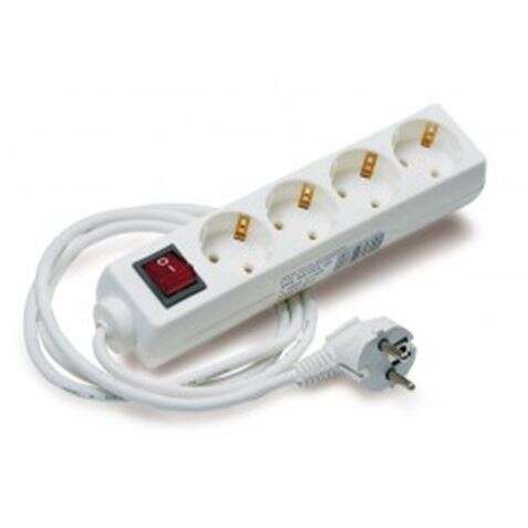 [EB0144] Elbat Regleta Alimentacion - 4x Schukos - Interruptor On/Off - Cable de 1.50m