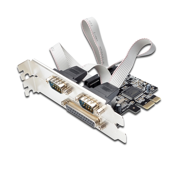 [EW1158] Ewent Tarjeta de Interfaz PCI-Express - Combo Conexion en Serie y en Paralelo - 2xD-sub 9 Macho - 1x