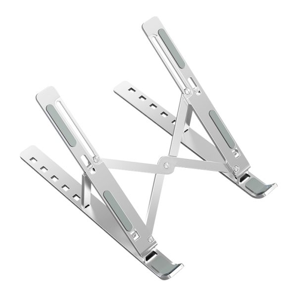 Ewent EW1266 Soporte Plegable de Viaje - Aleacion de Aluminio - Eleva de 5 a 15 cm tu Portatil - Col