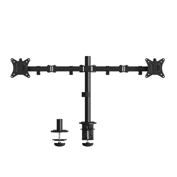 Ewent Soporte de Monitor de Escritorio - 2 Monitores de 13-32"-VESA Maximo 100x100 - Pantalla plana