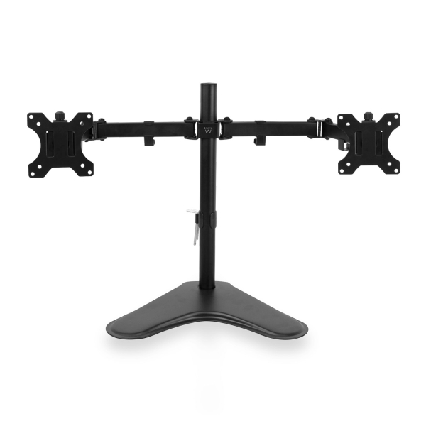 [EW1536] Ewent Soporte de Escritorio para 2 Monitores hasta 32" - VESA Maximo 100x100 - Color Negro