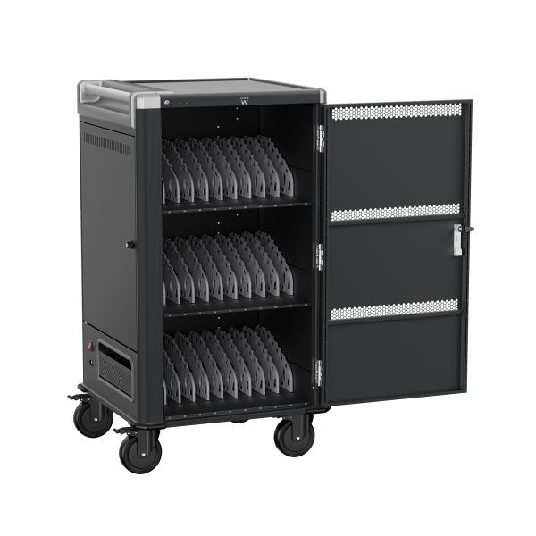 [EW1700] Ewent EW1700 Armario de Carga - 30 Dispositivos - Sistema de Carga Inteligente - Color Negro