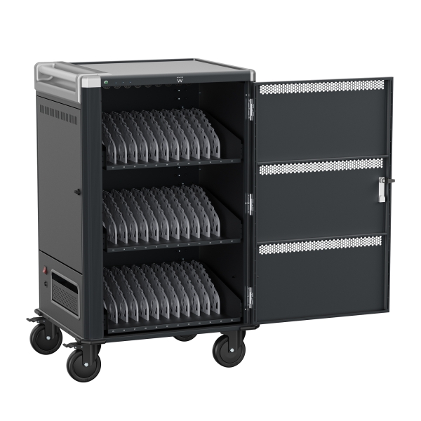 [EW1701] Ewent EW1701 Armario de Carga - 36 Dispositivos - Sistema de Carga Inteligente - Color Negro