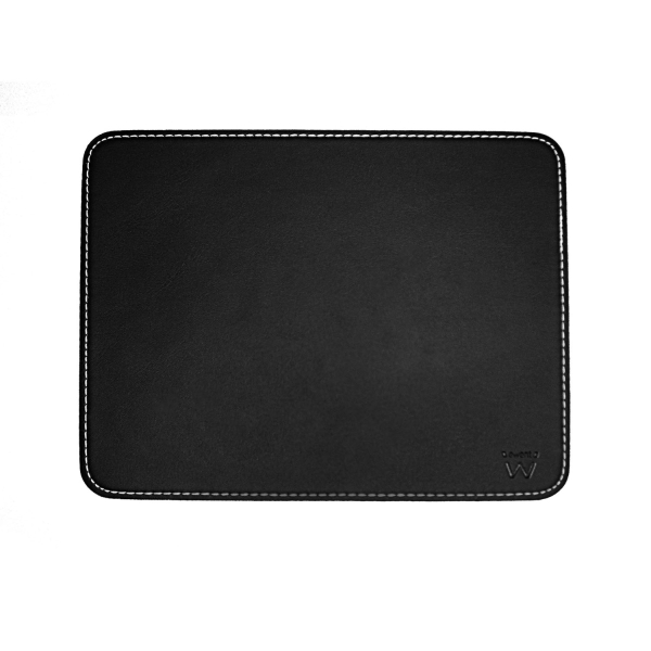 [EW2761] Ewent Alfombrilla para Raton - Rigida - Cuero Sintetico - Base de Goma - 220x180x3mm - Color Negro