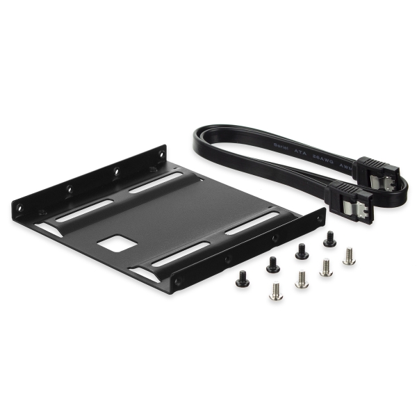 Ewent Pack Adaptador de Montaje para Disco Duro HDD/SSD de 2.5" en Ranura de 3.5" - Incluye Cable SA