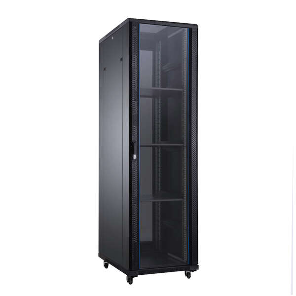 Aiten Data AI6642 Armario de Suelo 42U - Ancho 600 - Fondo 600 - Incluye 2 Bandejas Fijas - 4 Ventil