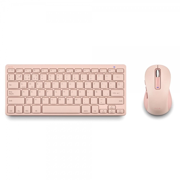 NGS Fantasy Pack Teclado Compacto Silencioso + Raton Silencioso 1600dpi 5 Botones - Conexion 2,4GHz,
