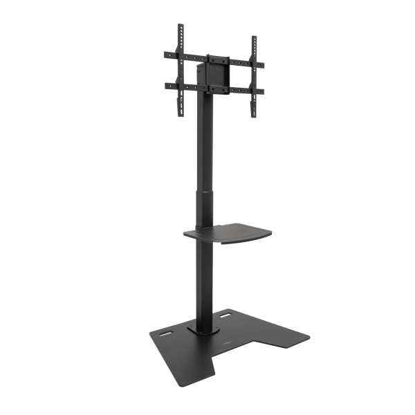 Tooq Minos Soporte de Suelo para Pantallas de 37-70" - Bandeja Inferior Multiusos - Altura, Giro y R
