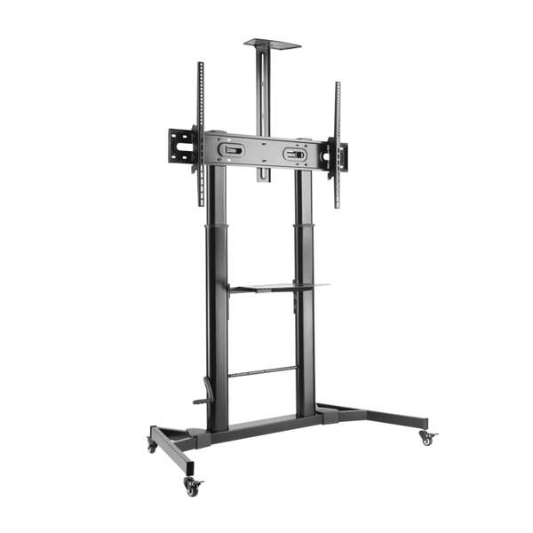 Aisens Soporte de Suelo para TV/Monitor de 60" a 100" - Max 100kg - Ajustable en altura - Movimiento