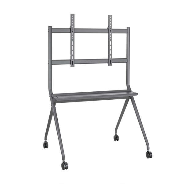 Aisens Soporte de Suelo Pro para Pantallas Interactivas/TV de 50 a 86" - Bandeja Multiusos - Peso Ma