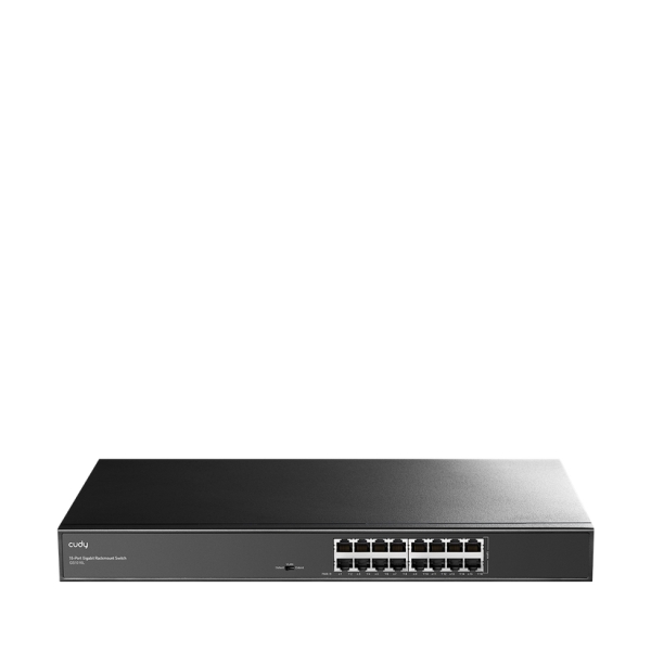 Cudy Switch Gigabit de 16 Puertos - Carcasa de Metal para Montaje en Rack - Ahorro de Energia - Plug