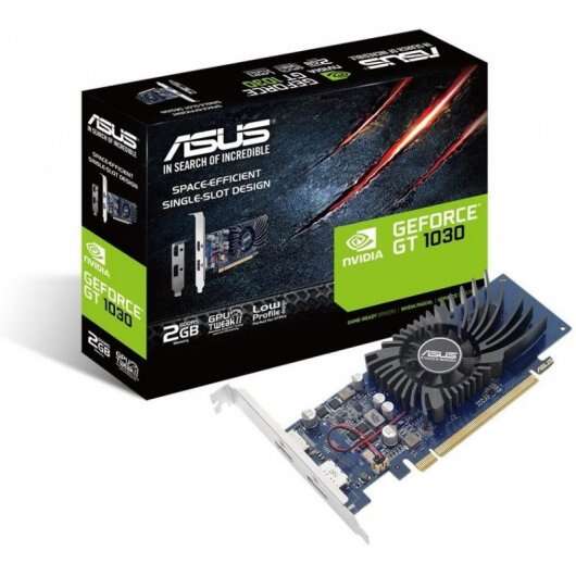 [GT1030-2G-BRK] Asus GT1030 2G BRK Tarjeta Grafica 2GB GDDR5 - PCIE3.0, 1x HDMI, 1x DisplayPort