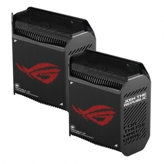 [GT6 (B-2-PK)] Asus ROG Rapture GT6 Pack 2 Unidades Router WiFi Mesh AX10000 Tri-Banda MU-MIMO - Color Negro
