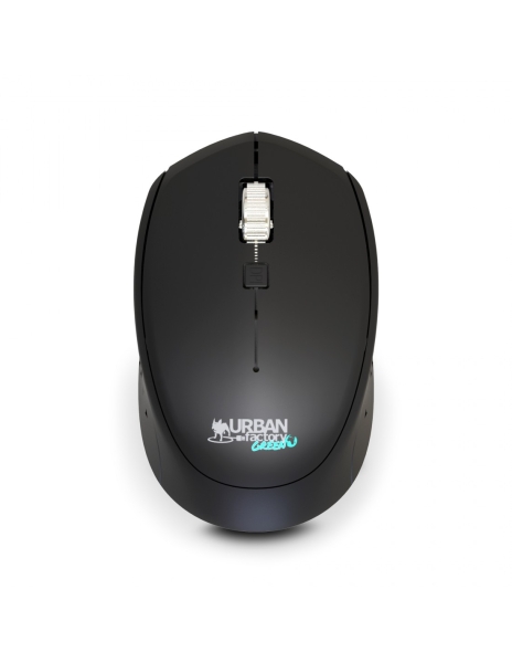 Urban Factory Cyclee Raton Inalambrico 2.4Ghz - 1600dpi - Receptor USB-A - Adaptador a USB-C - Uso A