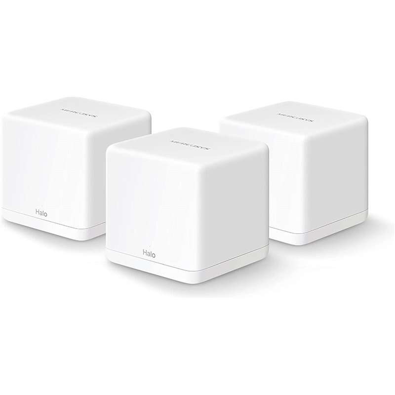 [Halo H30G(3-pack)] Mercusys H30G Sistema Wi-Fi Mesh AC1300 Dual Band - 3 Unidades Halo - Cobertura hasta 260 m² - Roami