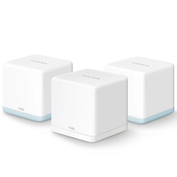 [Halo H32G(3-pack)] Mercusys H32G Sistema Wi-Fi 5 Mesh AC1200 Dual Band - 3 Unidades Halo - Cobertura hasta 320 m² - Col