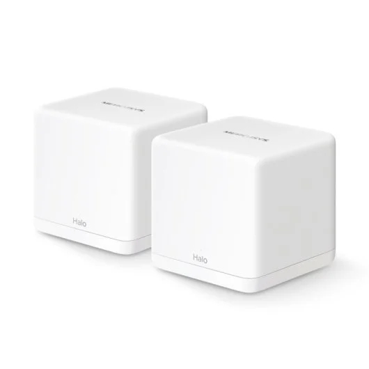 [Halo H60X(2-pack)] Mercusys H60X Sistema Wi-Fi 6 Mesh AX1500 Doble Banda - 2 Unidades Halo - Cobertura hasta 350 m² - C