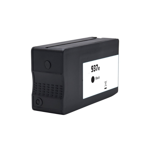 Generico HP 937e XL Negro Cartucho de Tinta Pigmentada - Reemplaza 4S6W9NE/4S6W5NE (Chip reforzado c