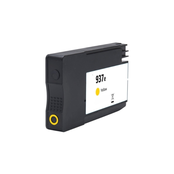 Generico HP 937e XL Amarillo Cartucho de Tinta Pigmentada - Reemplaza 4S6W8NE/4S6W4NE (Chip reforzad