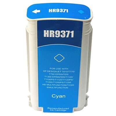 Generico HP 72 Cyan Cartucho de Tinta - Reemplaza C9371A