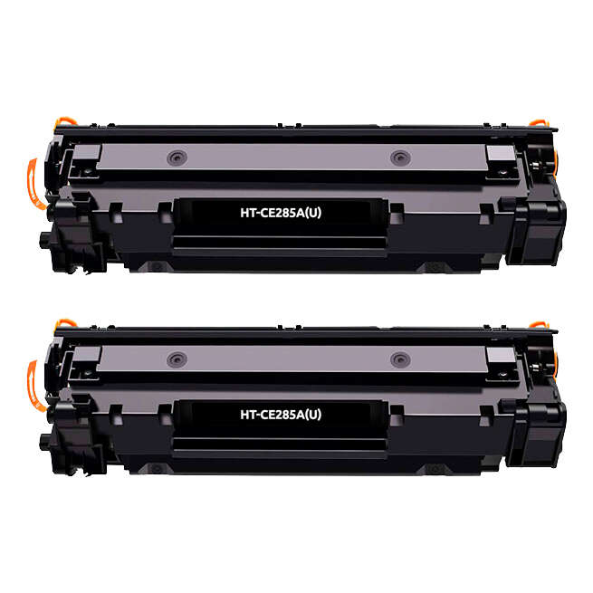 Generico HP CE285A/CE278A/CB435A/CB436A Negro Pack de 2 Cartuchos de Toner Genericos - Reemplaza 85A