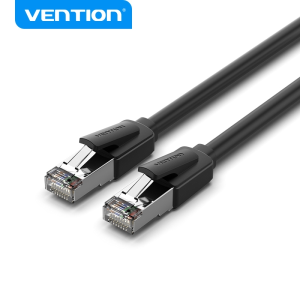 Vention Cable Ethernet Cat8 - 1,5m - Velocidad 40Gbps - Ancho de Banda 2000MHz - Baja Latencia - Con