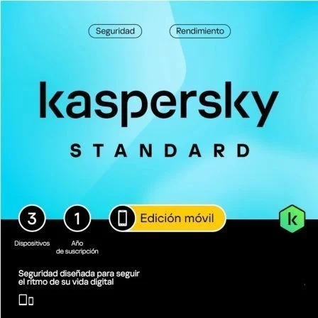 [KL1048S5CFS-MSBES] Kaspersky Standard Mobile Antivirus - 3 Dispositivos - Servicio 1 Año