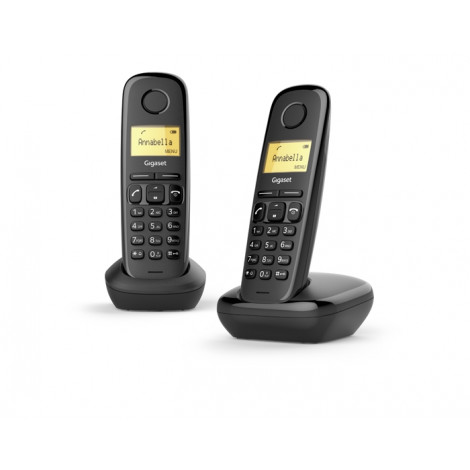 Gigaset A270 Duo Telefono Inalambrico Dect + 1 Supletorio - Identificador de Llamadas - Manos Libres