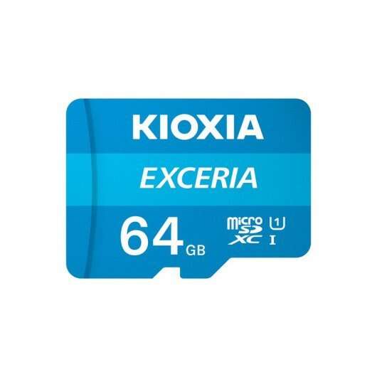 [LMEX1L064GG2] Kioxia Exceria Tarjeta Micro SDXC 64GB UHS-I Clase 10 con Adaptador
