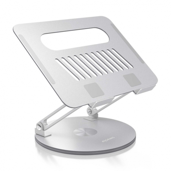 Aisens Soporte Sobremesa XL Giratorio y Ajustable para Portatil O Tablet - Aleacion de Aluminio - Ro