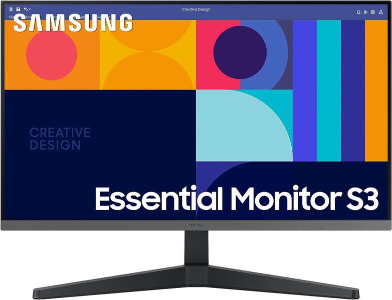 Samsung Essential S3 Monitor 27" LCD IPS FullHD 1080p 100Hz Freesync - Respuesta 4ms - Angulo de Vis