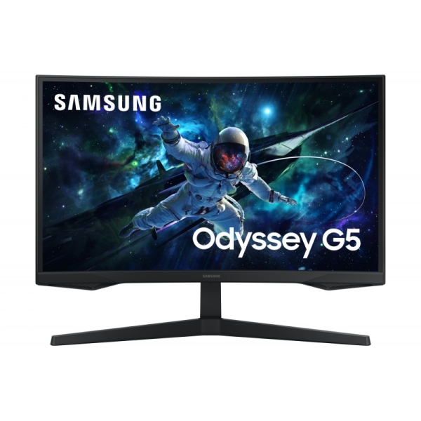 Samsung Odyssey G5 Monitor 27" Curvo 1000R LED VA QHD 165Hz FreeSync - Respuesta 1ms - Angulo de Vis