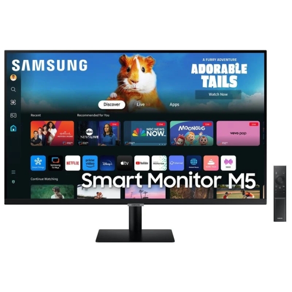 Samsung Smart Monitor M5 LED 32" FullHD 1080p HDR WiFi, Bluetooth - Respuesta 4ms - Mando a Distanci